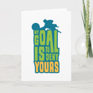 Goalkeeper Goalie Mitt mål är att neka er fotboll Kort