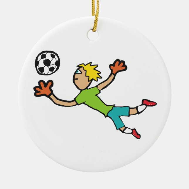 Goalkeeper Julgransprydnad Keramik (Framsidan)