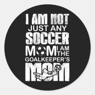 Goalkeeper Mamma Ocer Goalie Mamma Mor Runt Klistermärke