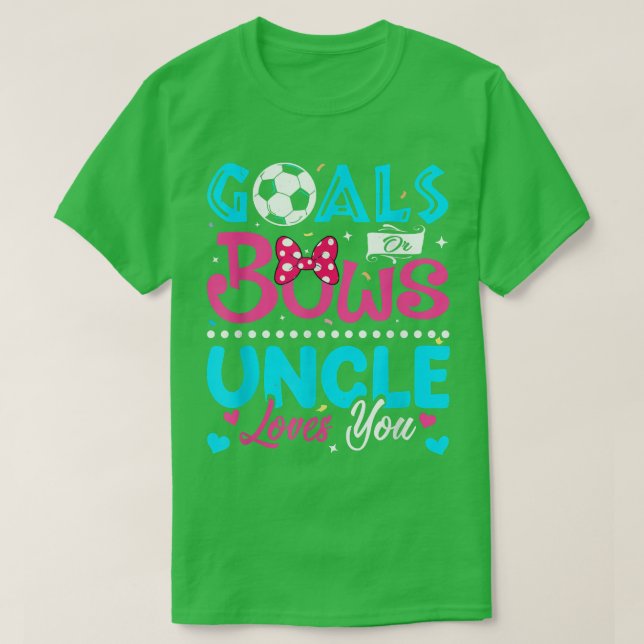 Goals eller Bows Funny farbror Kärlek You Gender R T Shirt (Design framsida)