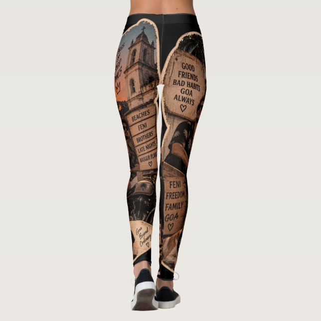 Goan Mafia – Goa Pride Leggings (Baksida)