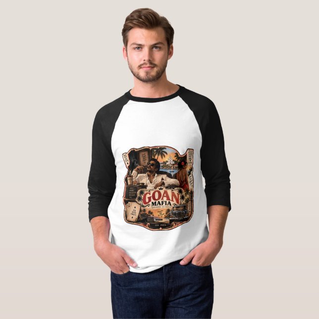Goan Mafia – Goa Pride T Shirt (Hel framsida)