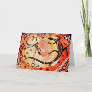 Goanna är på Sunrise Card Kort