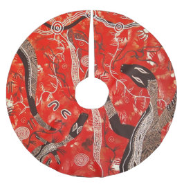 Goanna Dreaming Julgran Skirt Julgransmatta Borstad Polyester