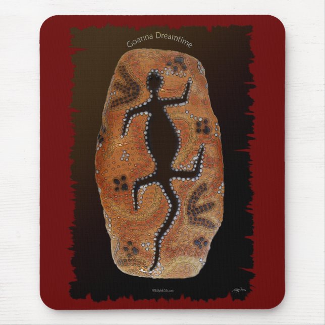 GOANNA DREAMING Mouse Pad Musmatta (Framsidan)