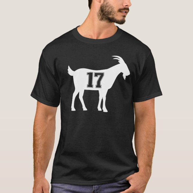 Goat 17 G.O.A.T. Nummer Seventeen Goat T Shirt (Framsida)