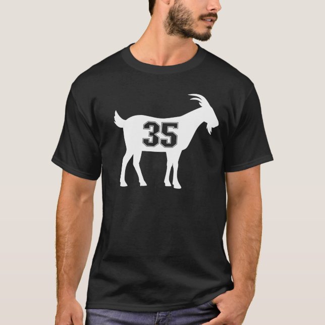 Goat 35 G.O.A.T. nummer 35 T Shirt (Framsida)