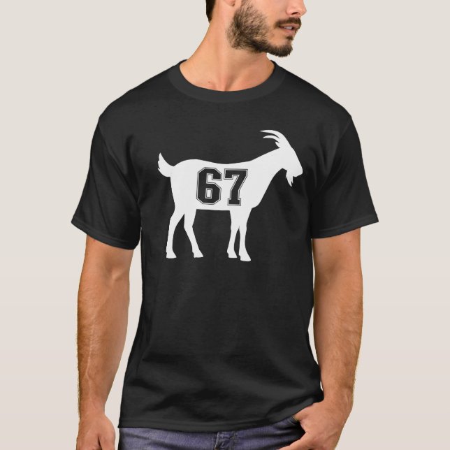 Goat 67 G.O.A.T. Nummer 67.7 Getter T Shirt (Framsida)
