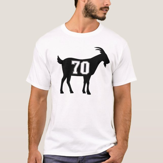 Goat 70 G.O.A.T. Nummer 70 Goat T Shirt (Framsida)