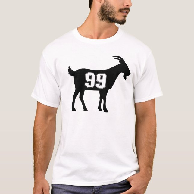 Goat 99 G.O.A.T. Number 99 Nine Goat T Shirt (Framsida)