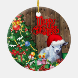 GOAT Adsible Pygmy Goat Baby jul Julgransprydnad Keramik