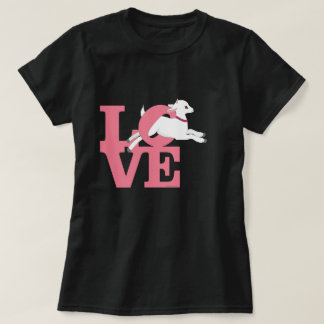 GOAT ÄLSKARE | BABY ROSA Mörk Goat L O V E T-shirt