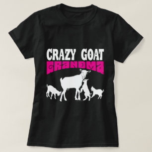 GOAT ÄLSKARE   Crazy Goat Grandma Rosa GYG T Shirt