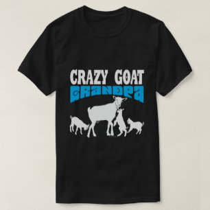 GOAT ÄLSKARE   Crazy Goat Grandpa Blue GYG Tee Shirt