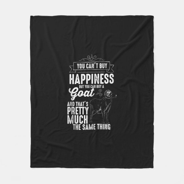 Goat Älskare Goat Gift Fleecefilt (Framsidan)