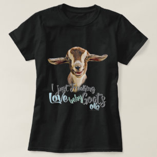 GOAT ÄLSKARE   Jag fryser bara KÄRLEK Baby Goats O T-shirt