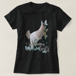 GOAT ÄLSKARE Jag fryser bara KÄRLEK Baby Goats O T Shirt