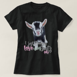GOAT ÄLSKARE   Jag fryser bara KÄRLEK Baby Goats O T-shirt