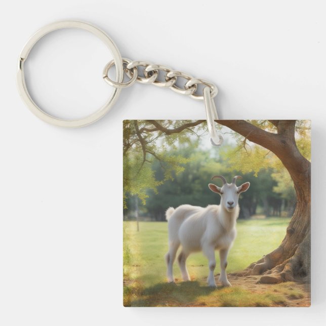Goat Älskare Keychain (Framsidan)