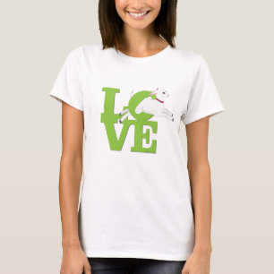 GOAT ÄLSKARE   LIME GREEN Goat L O V E - Vitt Goat Tee