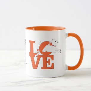 GOAT ÄLSKARE ORANGE Goat L O V E - Vitt getter Mugg