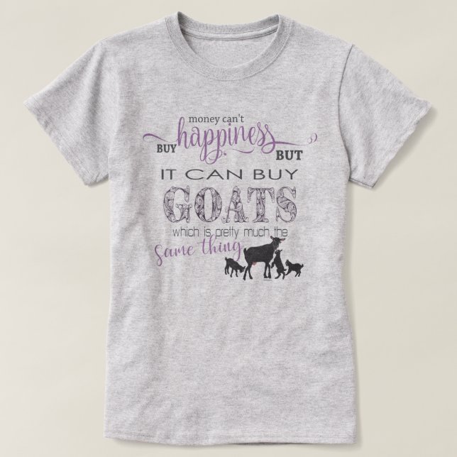 GOAT ÄLSKARE | Pengar kan inte köpa lycka Tee (Design framsida)