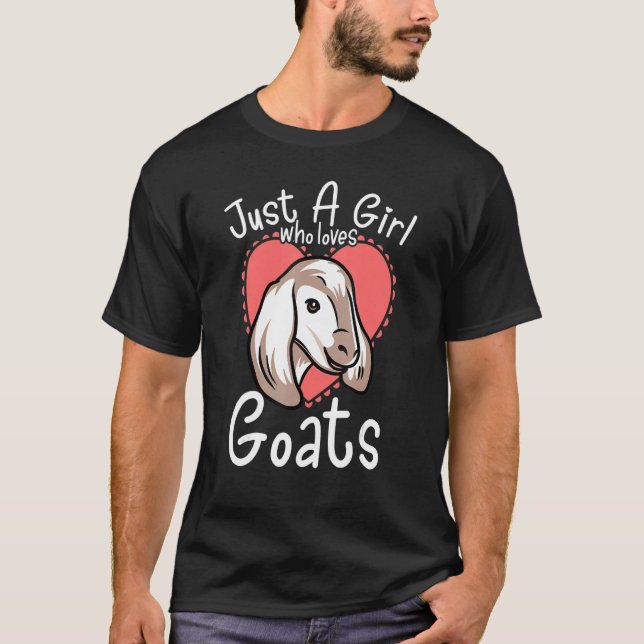 Goat Älskare Tshirt, Goat Racnher Tee, Goat Farmer T Shirt (Framsida)