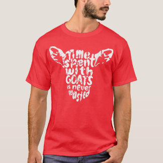 Goat Älskare Typo Funny Goat Distress Typography S T Shirt