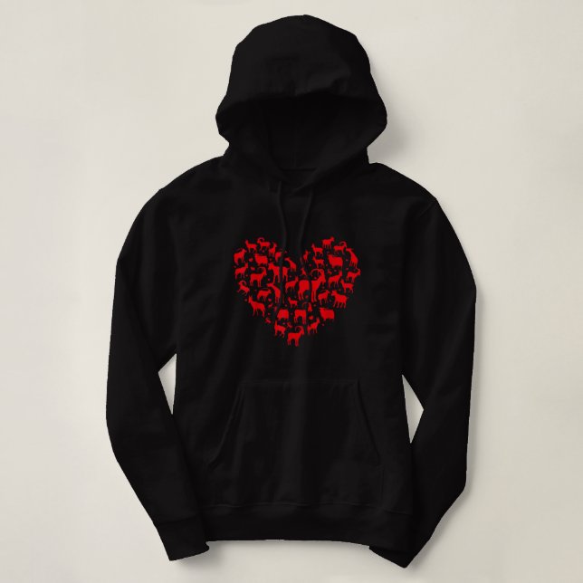 Goat Animal Lover Lover Lover Lover Leart Goat Val T Shirt (Design framsida)