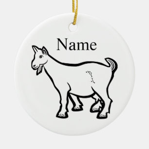 Goat Animal Thunder_Cove Julgransprydnad Keramik