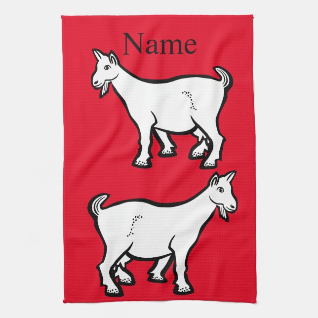 Goat Animal Thunder_Cove Kökshandduk (Vertikal)