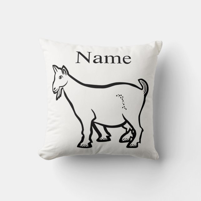 Goat Animal Thunder_Cove Kudde (Framsida)
