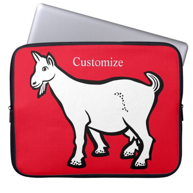 Goat Animal Thunder_Cove Laptop Fodral (Framsidan)