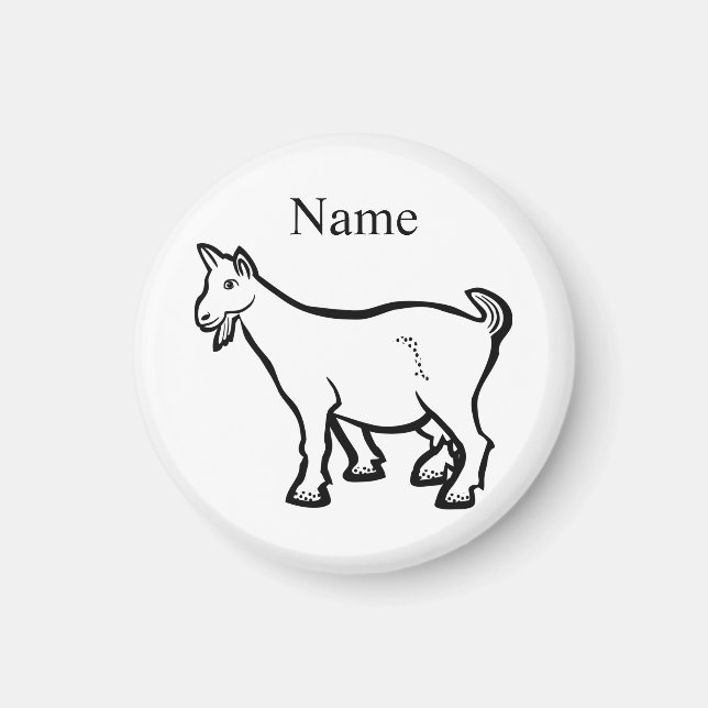 Goat Animal Thunder_Cove Magnet (Framsidan)
