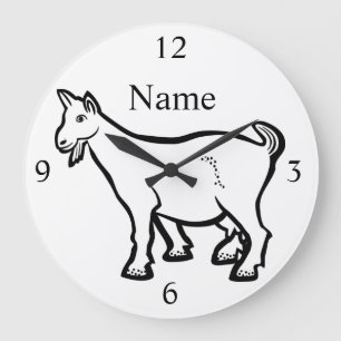 Goat Animal Thunder_Cove Stor Klocka