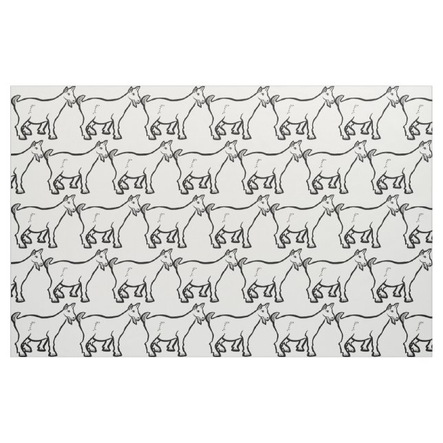 Goat Animal Thunder_Cove Tyg (Fat Quarter)
