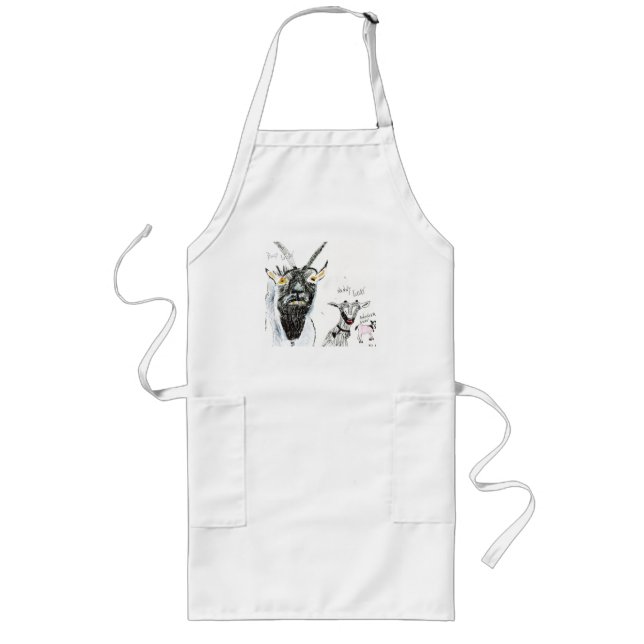 GOAT Apron. - Funny Apron Långt Förkläde (Framsidan)