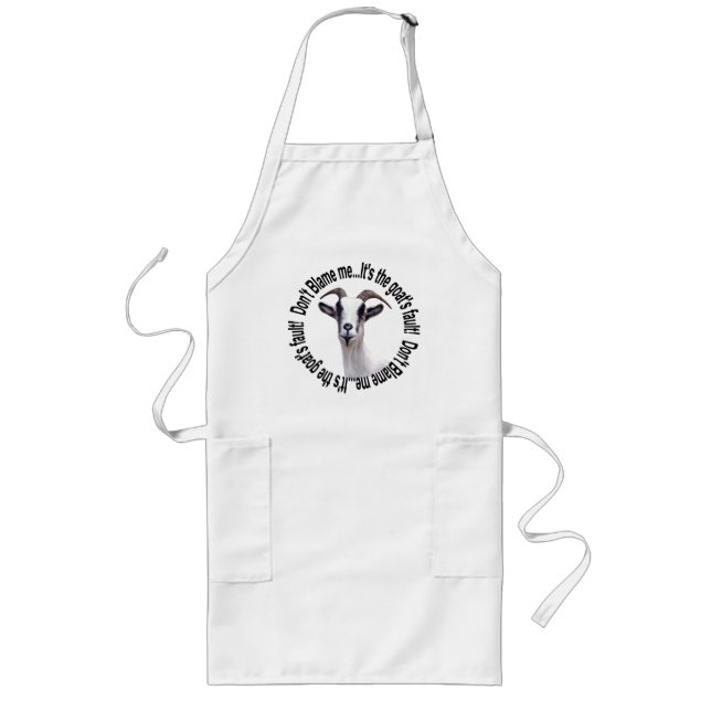 Goat Aprons för Pappor Långt Förkläde (Framsidan)