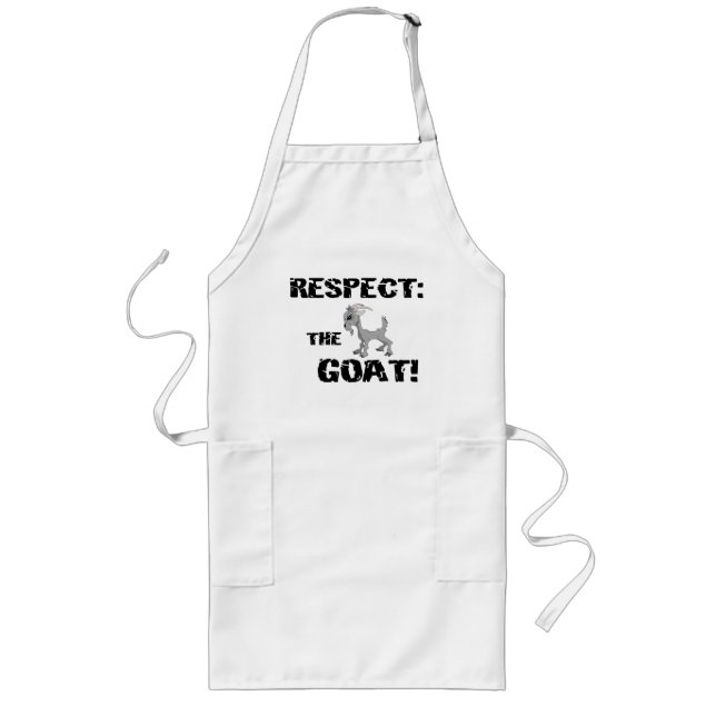 Goat Aprons för Pappor Långt Förkläde (Framsidan)