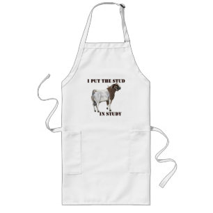 Goat Aprons för Pappor Långt Förkläde