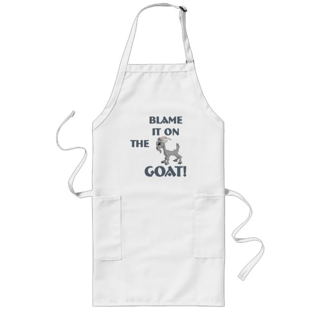 Goat Aprons för Pappor Långt Förkläde (Framsidan)