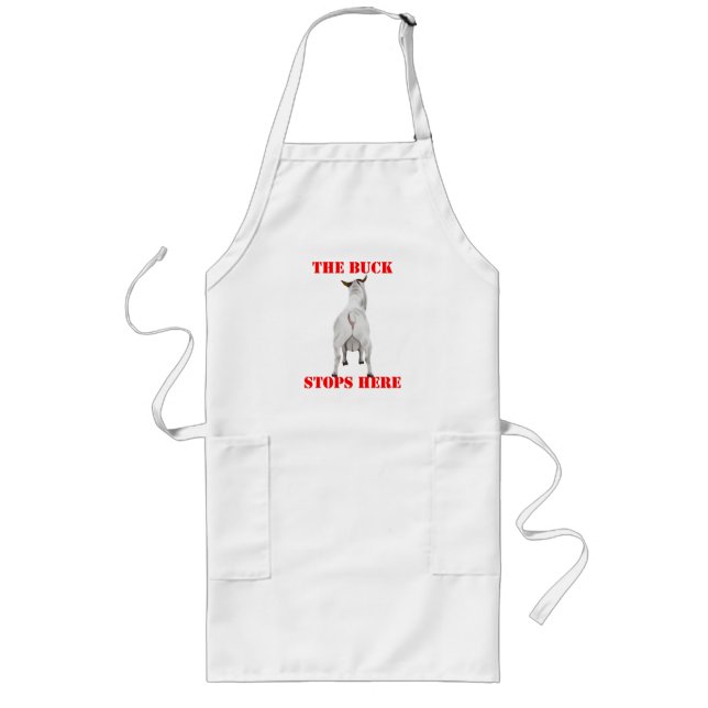 Goat Aprons för Pappor Långt Förkläde (Framsidan)