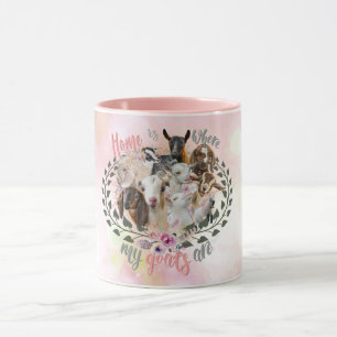 GOAT ART   Hem är där mina getter är GetYerGoat Mugg