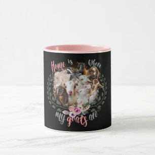 GOAT ART Hem är där mina getter är GetYerGoat Mugg