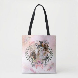 GOAT ART Hem är där mina getter är GetYerGoat Tygkasse