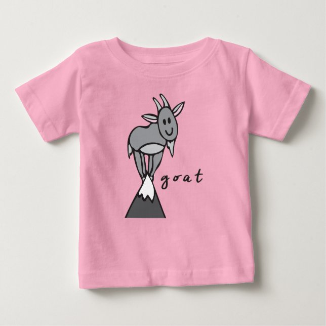 Goat Baby Top eller T-Shirt (med underbas) (Framsida)