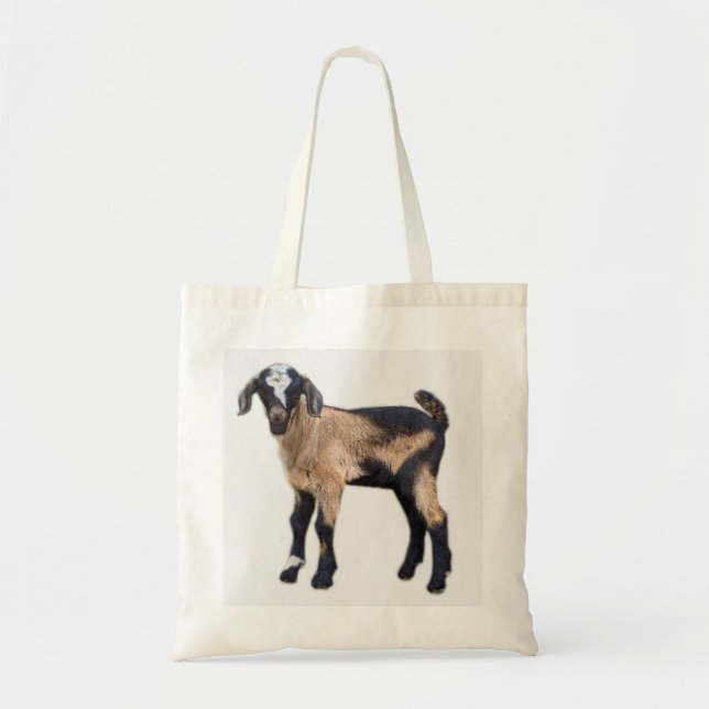 Goat baby tote 2 bilder tygkasse (Framsidan)