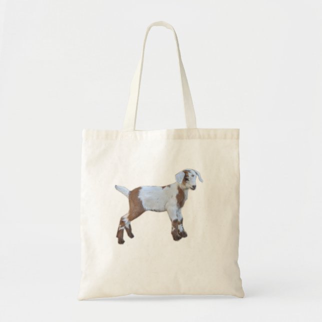 Goat baby tote 2 bilder tygkasse (Framsidan)