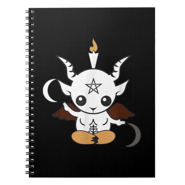 Goat Baphomet Halloween Gift Anteckningsbok (Framsidan)