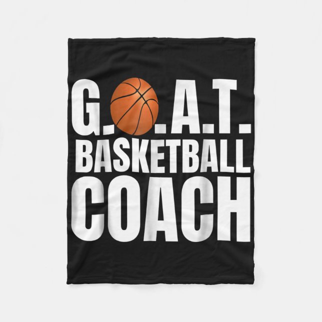 Goat Basketball Coach Gift Fleecefilt (Framsidan)